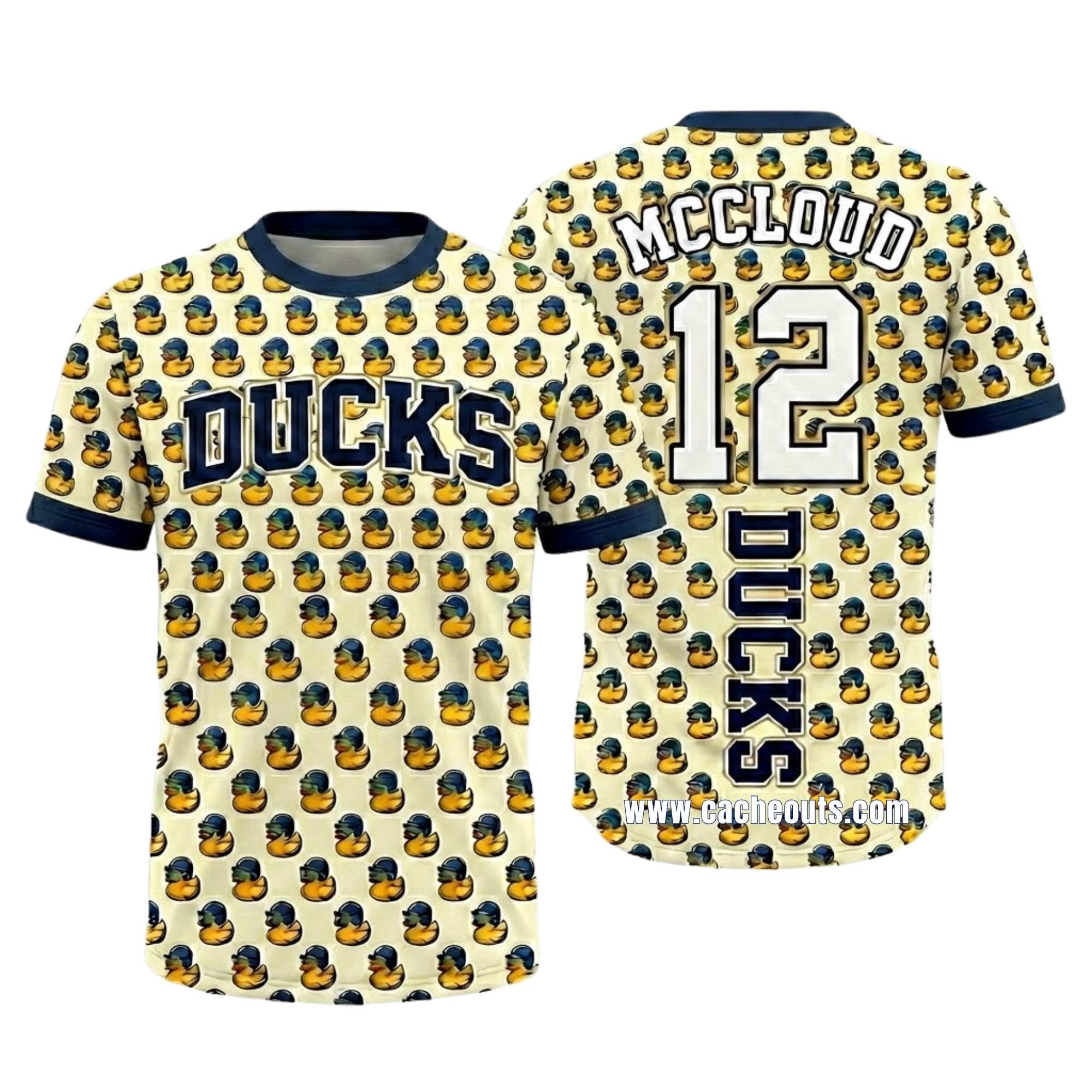 Ducks jersey polka pattern